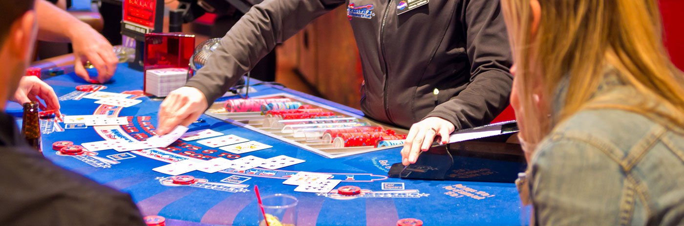 Players playing a game in casino